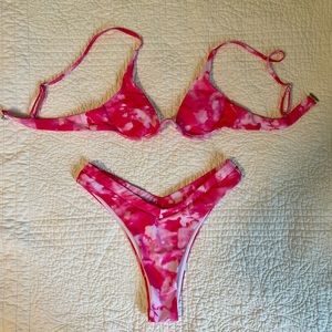 Shein Hot Pink Bikini Set